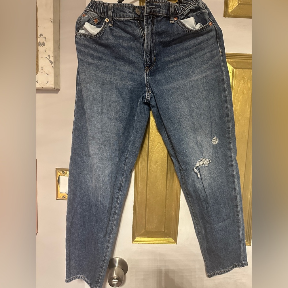 Classic Blue Distressed girls Jeans